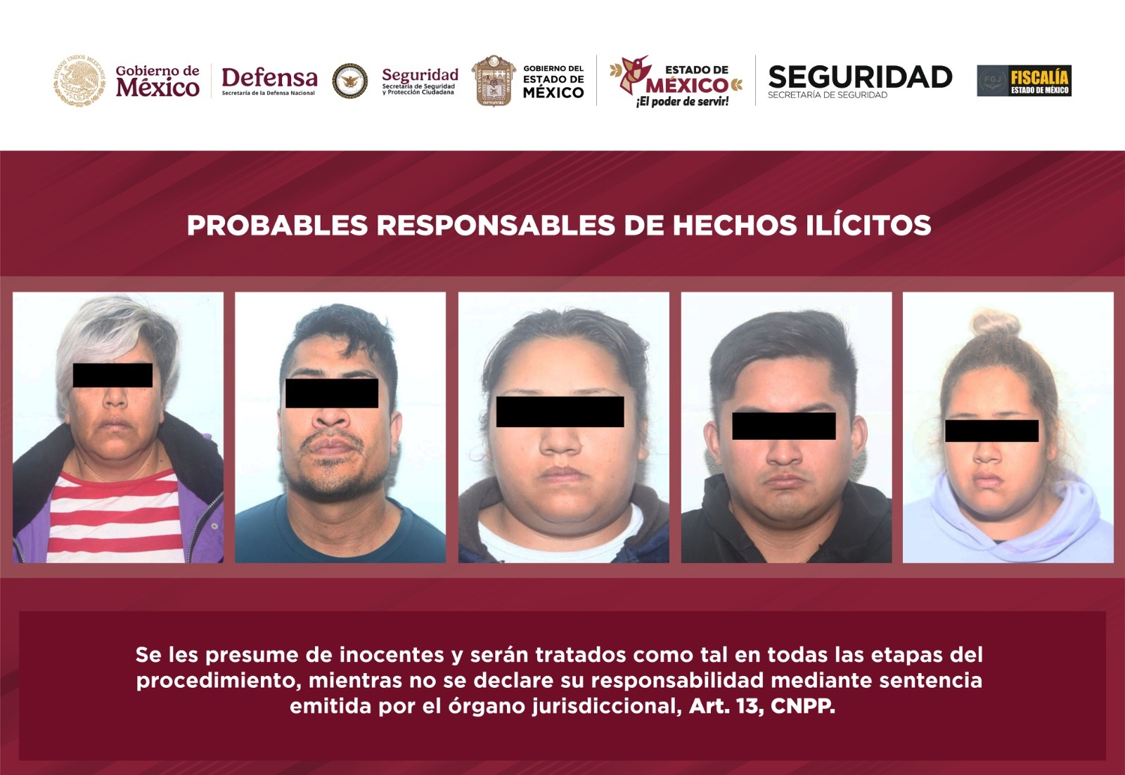 Se detuvo a nueve integrantes de un grupo delictivo originario de Jalisco